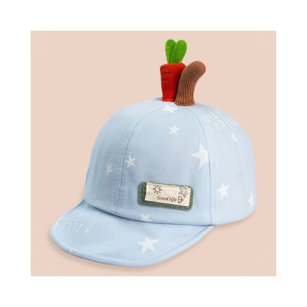 Producto - Gorra con visera estrellas CELESTE