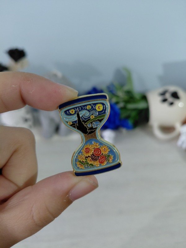 Producto - Pin metalizado - La noche estrellada de Van Gogh #1320