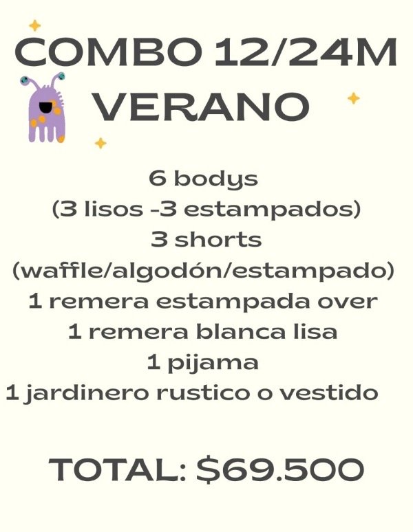 Producto - COMBO MAMÁ (14 prendas) 12/24M - 0