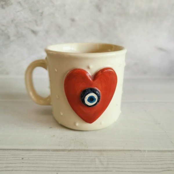 Producto - Taza jarrito Corazón Ojo turco