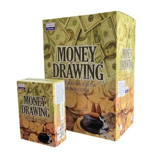 Producto - Conos black flow cascada Darshan atrae dinero x 12 unid.