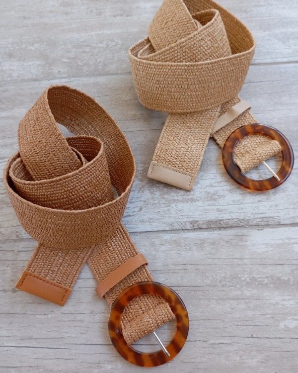 Producto - Cinturón MARRUECOS rafia elastizado