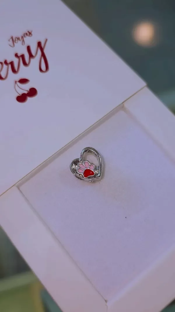 Producto - Charm corazon con huella ABF