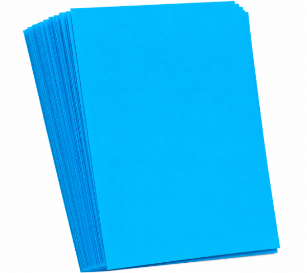Producto - 100 Folios Matte Genericos - Tamaño Standard 63,5 x 88mm - Color Celeste