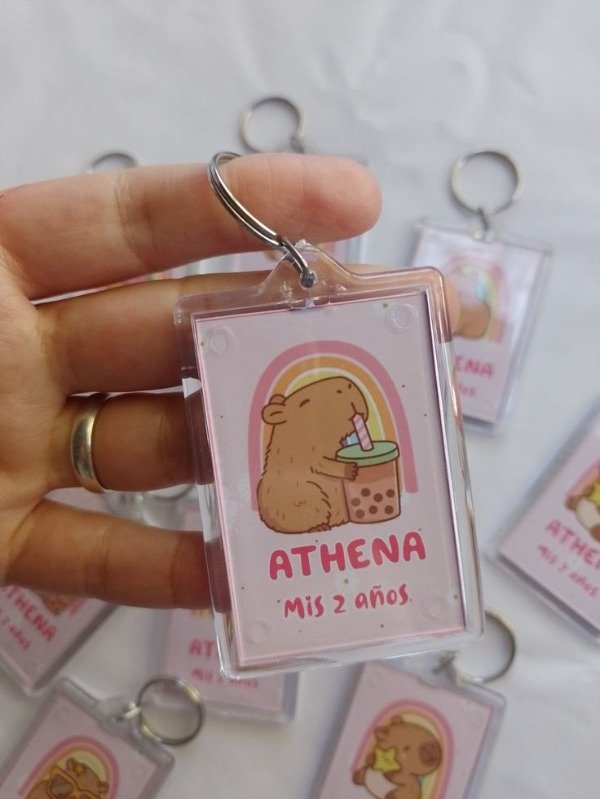 Producto - Llavero de acrilico 3.5x5 cm. Por 10 und