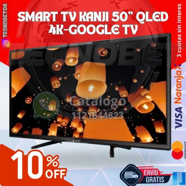Producto - SMART TV KANJI 50" QLED 4K-GOOGLE TV
