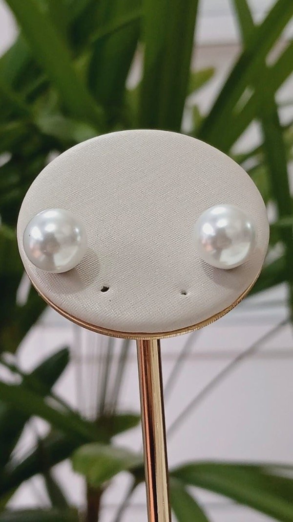 Producto - Aros pasante perla en acero quirúrgico G