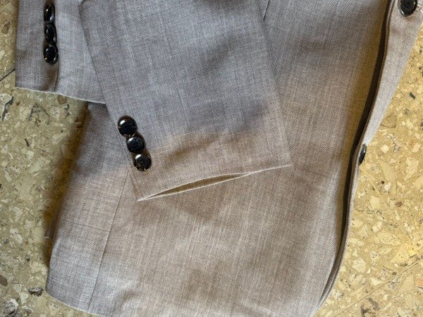 Producto - Saco simil lino tostado