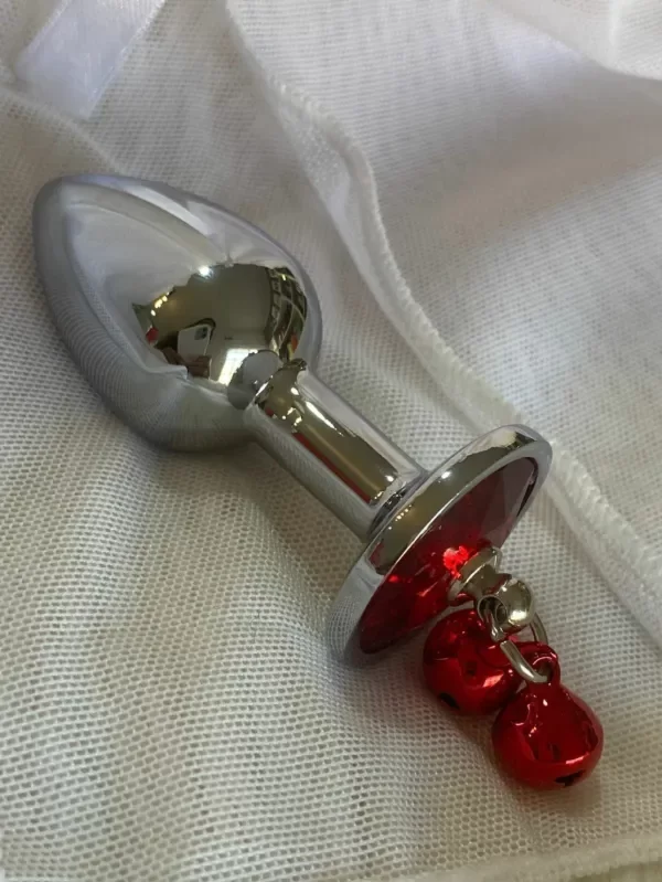 Producto - SEXA PLUG DE ACERO CHICO ROJO CON CASCABEL - 0