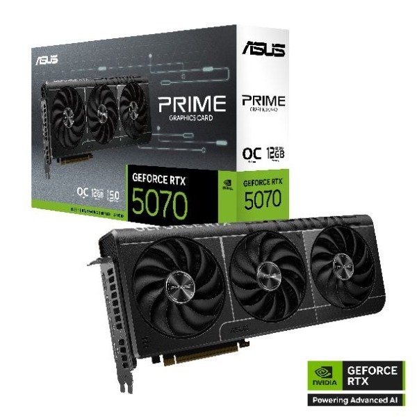 Producto - Placa de video RTX 5070 ASUS PRIME OC 12G GDDR7 12GB