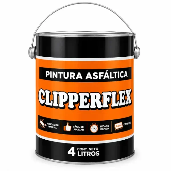 Pintura Asfáltica Clipperflex 4 Litros
