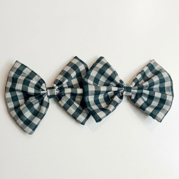 Producto - Par de moños cuadrille verde