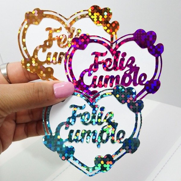 Producto - Feliz Cumple Corazón M