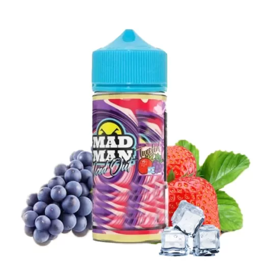 Producto - (FREEBASE) MAD MAN - 100ML 03MG - TWISTED GRAPE STRAWBERRY ICE