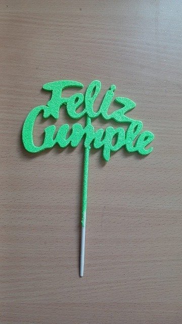 Producto - Topper Gibreado "FC" Verde Lima