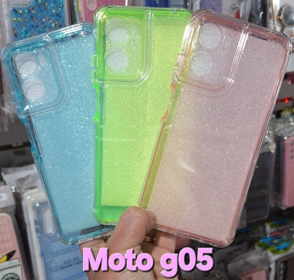 Producto - Fundas glitter reforzadas. Moto g05