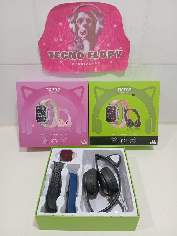 Producto - Reloj smart watch auricular gatito vincha