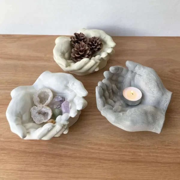 Producto - Molde silicona cuenco grande manos juntas - 16