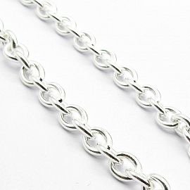 Producto - CADENA FORCET OVALOS ACERO BLANCO