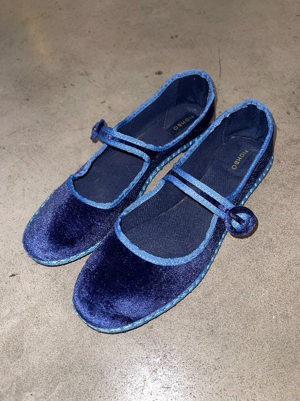 Producto - Ballerinas blue velvet