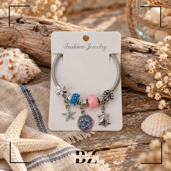 Producto - PULSERA ELASTICA TIPO PANDORA C/DIJE X PCS - 2167-11 - 1