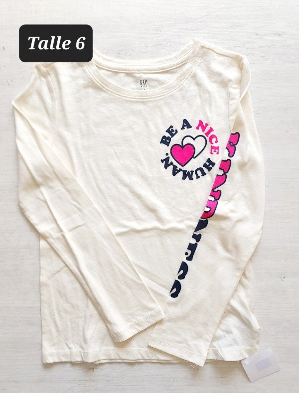 Producto - Remera manga larga gap talle 6 kindnes