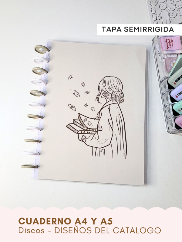 Producto - Cuaderno A4 y A5 - Sistemas de Discos - DISEÑO A ELECCION