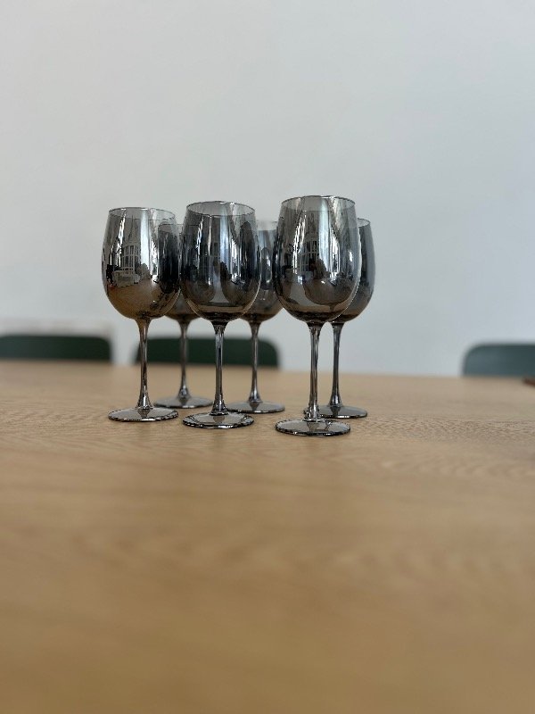 Producto - Set de 6 Copas de Vino de Cristal