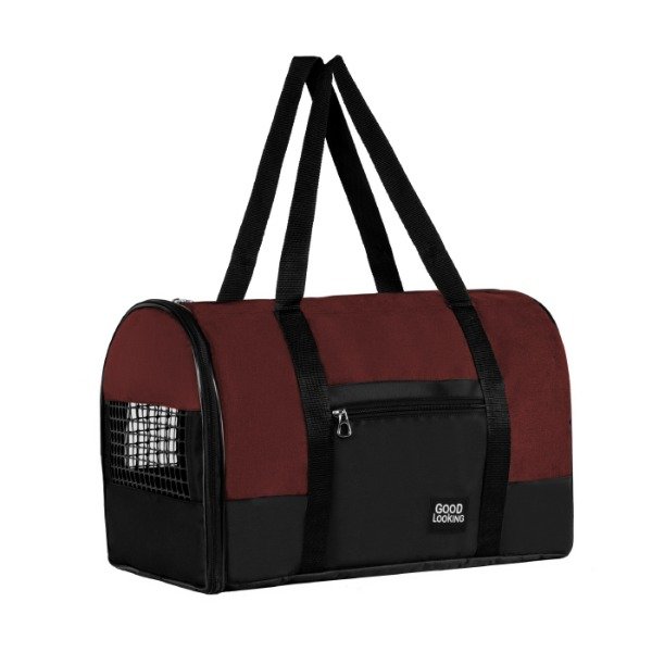 Producto - Bolso Transportador Semirrígido para Perros y Gatos - Bordó