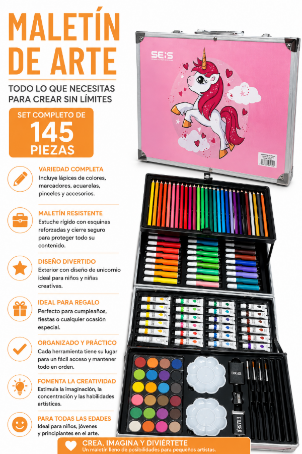 Producto - Maletin infantil Set arte - 0