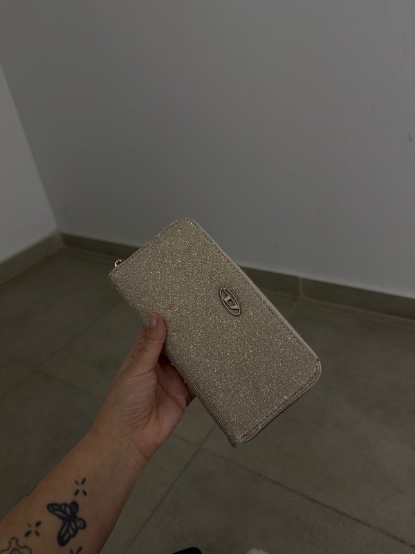 BILLETERA LARGA D BRILLOS ROSEGOLD — imagen 2