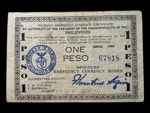 Producto - Filipinas - Mindanao (1944) 1 Peso - Ocupación Japonesa