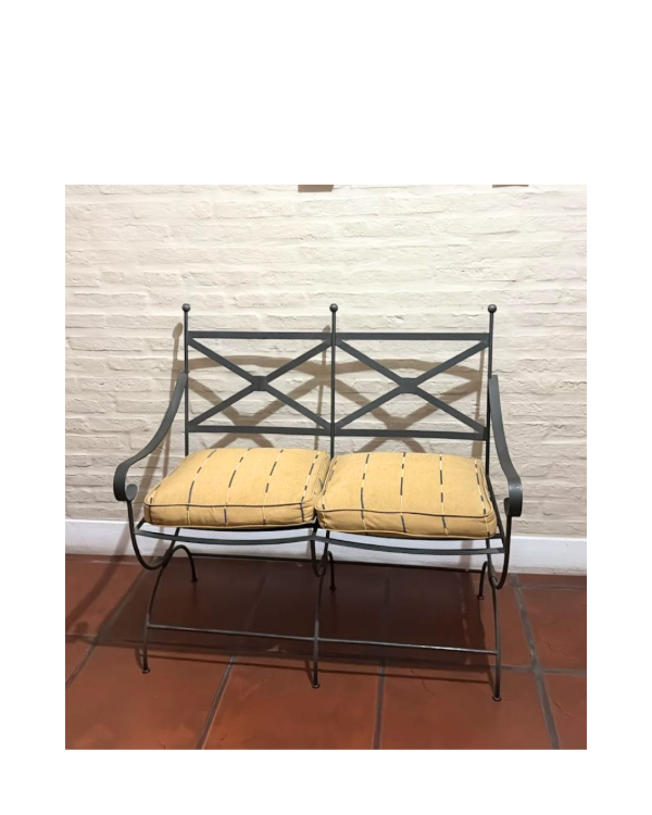 Producto - Sillón de hierro de 2 cuerpos