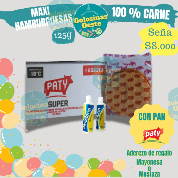 Producto - Hamburguesas Paty Maxi