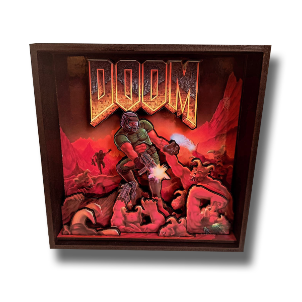 Producto - Cuadro 3d Doom Clasico