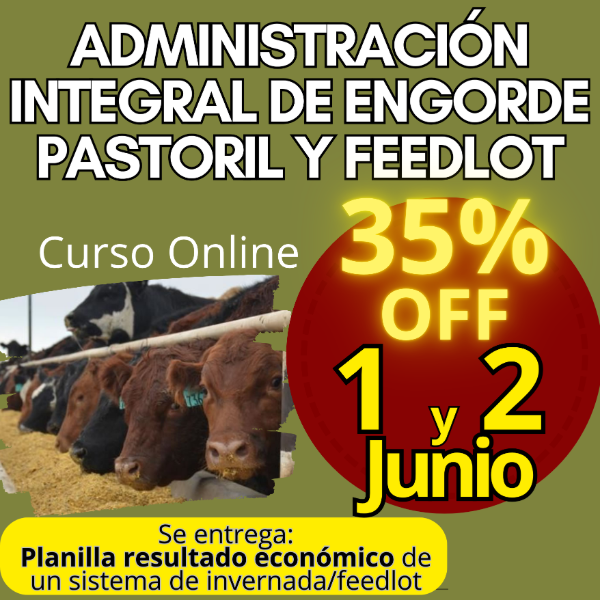 Producto - Curso Online: Administración Integral de Engorde Pastoril y Feedlot