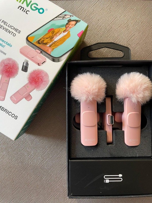 Producto - Microfono inalambrico doble pink RINGO