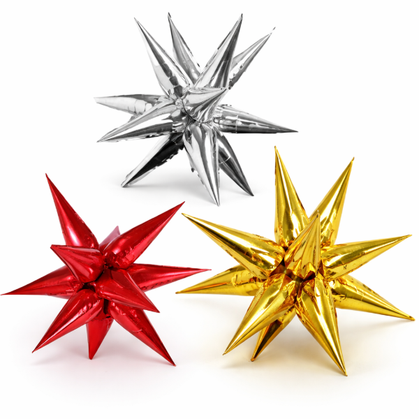 Producto - Globo Metalizado Estrella 14 Puntas 3D 55cm