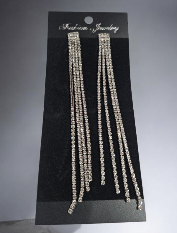 Producto - Aros fiesta platedos largos 11cm