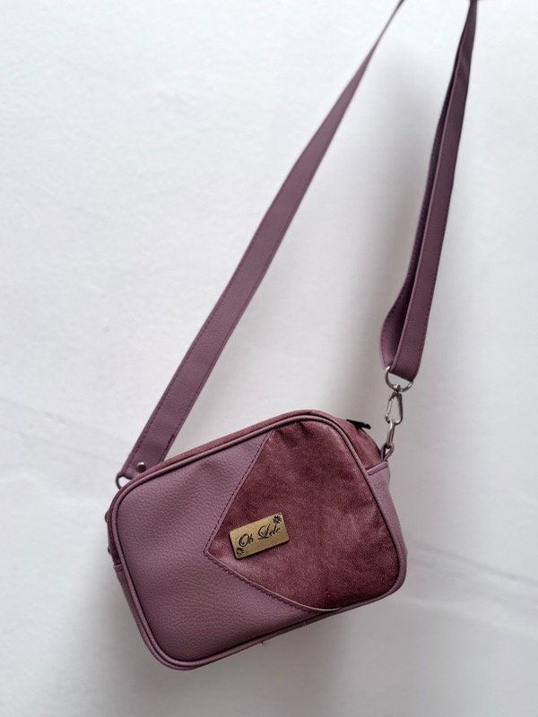 Producto - Bandolera Clásica Borravino con Lila