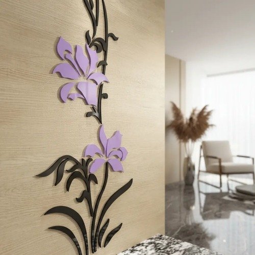 Producto - Flores Aplique Decorativo Interior Pared Fibrofacil - 1