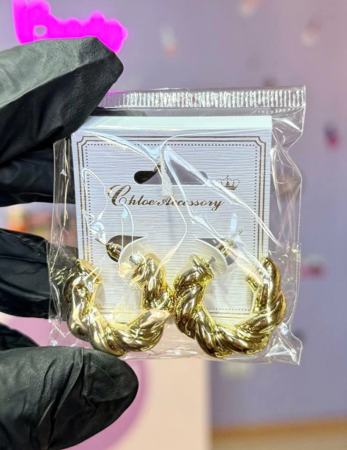 Producto - Aritos dorados enroscados