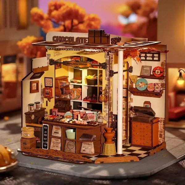 Producto - Robotime Rolife Chocolatería de Henry (Henry's Chocolate) DG174 - 4