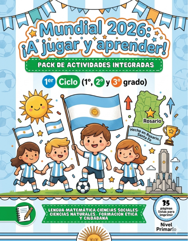 Producto - Pack Mundial 2026 para 1er Ciclo Proyecto Interdisciplinario.
