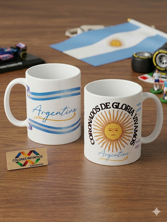 Producto - TAZA CERAMICA -CORONADOS DE GLORIA -DISEÑO SUBLIMADO