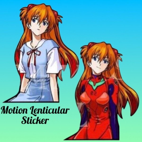 Producto - Sticker Lenticular Neo Genesis Evangelion Asuka Langley Soryu M1