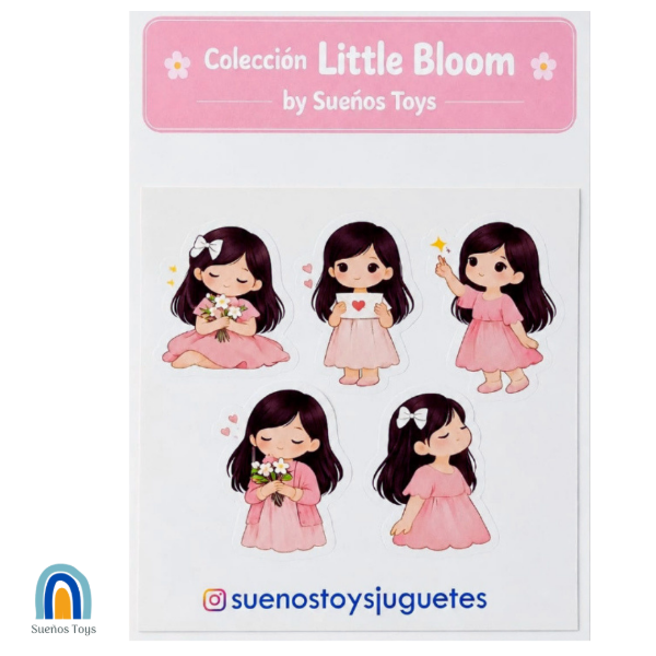 Producto - Stickers Colección Little Bloom rosa
