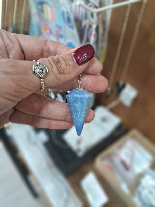 Producto - Péndulo de Cuarzo Azul