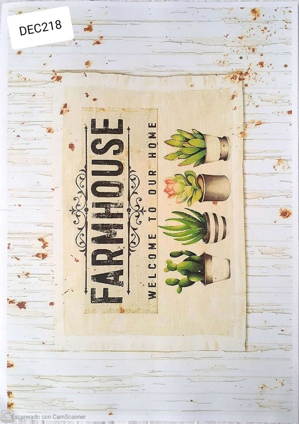 Producto - lamina para decoupage farmhouse