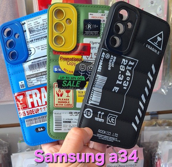 Producto - Fundas puffer diseño importadas. Samsung a34